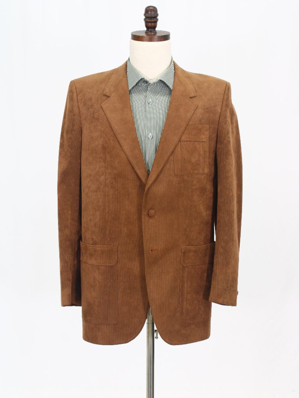 Jean-Paul Germain 50R Brown Blazer Sport Coat Jacket 2-Button Check W689